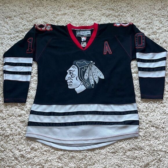 Authentic Chicago Blackhawks Patrick Sharp #10 Reebok Center Ice NHL Hockey Jers - Picture 2 of 12